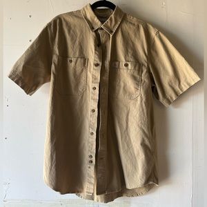 Carhartt rugged flex relaxed fit mid weight canvas short-sleeve shirt